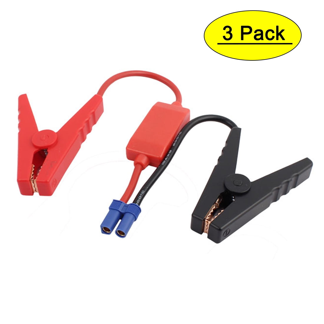 3pcs EC5 Connector Emergency Jumper Cable Alligator Clamps Booster
