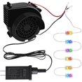 thumbnail image 1 of Replacement Air Blower for Inflatables .A Inflatable Air Fan Blower with Bright Colorful Projection Lamp LED Light &v/A Adapter for Halloween Christmas Inflatable Outdoor Decoratio, 1 of 7