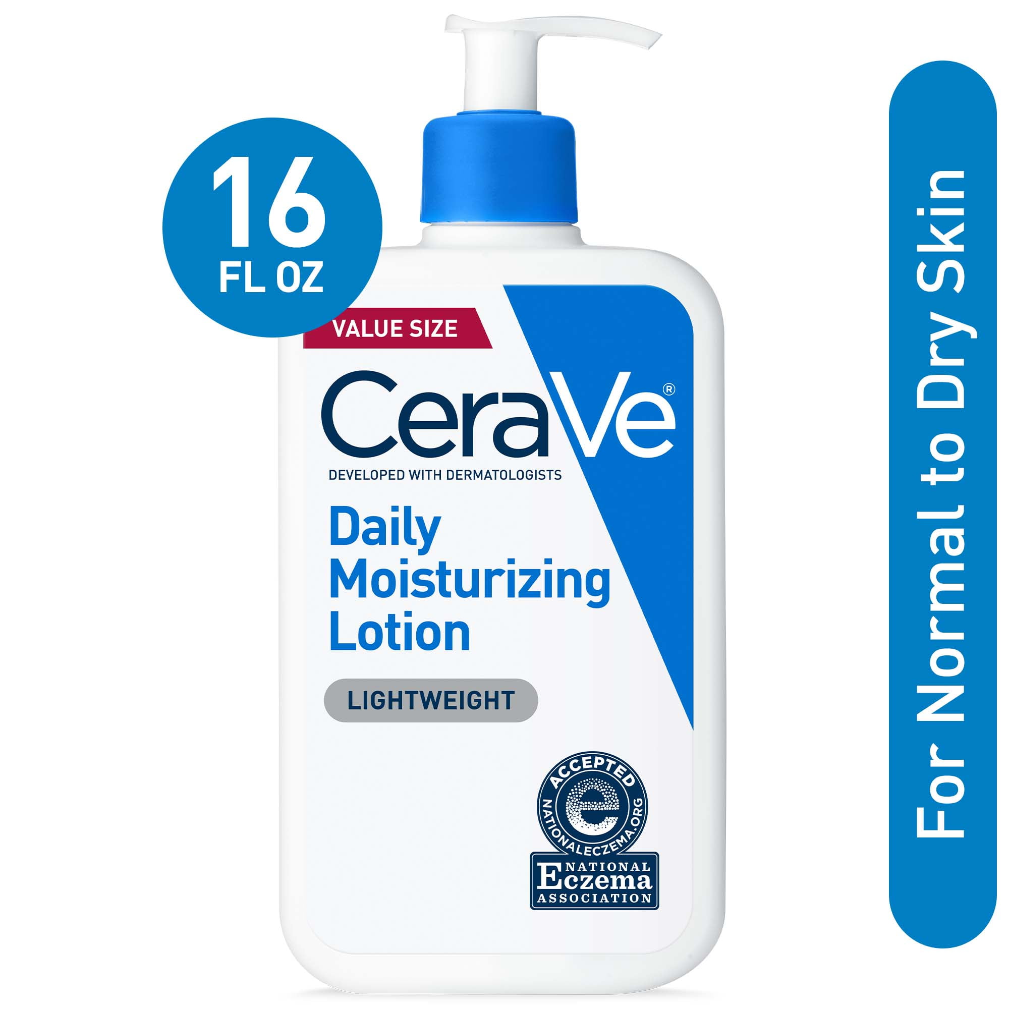 CeraVe Daily Moisturizing Lotion for Normal to Dry Skin, 16 fl oz