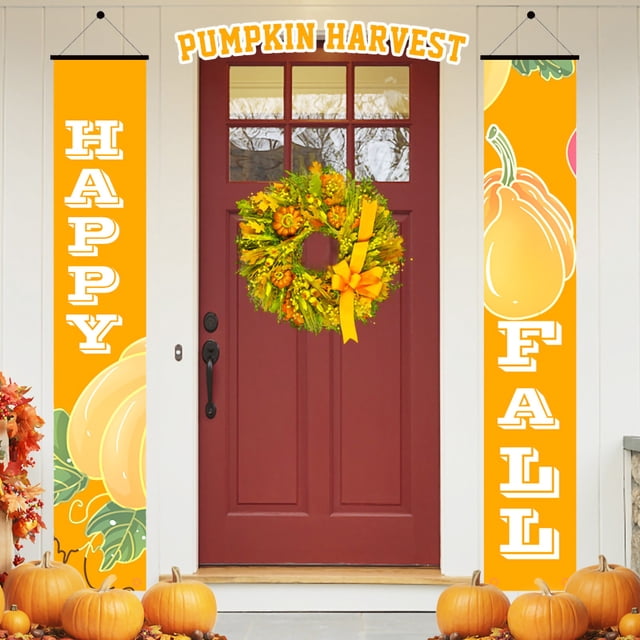 RKSTN Fall Decorations for Home Hanging Banner Porch Decoration Thanksgiving Party Decoration Decorations