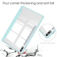 thumbnail image 5 of Dteck Case for Samsung Galaxy Tab S10+ 2024 with S Pen Holder, Smart Cover with Clear Transparent Back Flip Protective Shell for Galaxy Tab S10 Plus 12.4" SM-X820,Light Blue, 5 of 8