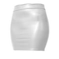 thumbnail image 2 of J. METHOD Women's Mini Skirt Stretch Knit Bodycon Slim Fit Pencil Solid Skirts Made in USA NEWSK09 Matt White L, 2 of 6