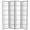 Grey, variant on 6 ft. Tall Double Cross Shoji Screen - Black - 6 Panels