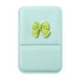 thumbnail image 2 of Linnome Small Travel Leather Folding Makeup Mirror Compact with Bow Design - Mini Portable Vanity Cosmetic Mirror for Women - Travel-Friendly Foldable Pocket Mirror for Purse Handbag, 2 of 6