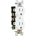 thumbnail image 6 of (25 pack) GE Receptacle with Safety Shutters Outlet, 15A, White, 6 of 10