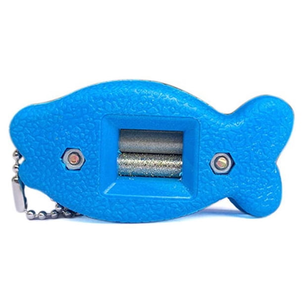 Toystoory Afilador de patines de doble núcleo resistente al desgaste conveniente para zapatos de patines de hielo acondicionador rebanador Ropa Deportiva, Zapatos Azul
