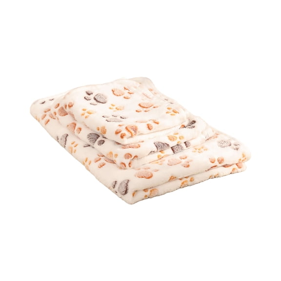 White Fluffy Pet Warming Pad for Cats & Dogs, Fleece Pet Beds for Small/Medium/Large Dogs, Cozy Pet Blanket Crate Bed, Outdoor Warming Throw Blanket, Washable Puppy Bed & Cat