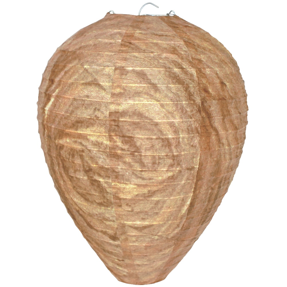 Just Artifacts 10-Inch Wasp Nest Decoy Paper Lantern (1pc, Clay Brown ...