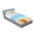 thumbnail image 2 of Ambesonne Starfish Fitted Sheet & Pillow Sham Set, Scallop Sea Star, Twin, Multicolor, 2 of 2