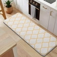 thumbnail image 5 of Yellow Geometric Quatrefoil Pattern Kitchen Rug Mat,Kitchen Runner Rugs Non Skid Washable,Decorative Kitchen Floor Mats for Kitchen,Sink,Laundry,17"x47.2", 5 of 7