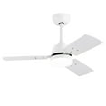 thumbnail image 4 of Breezary 36-In Black/White Farmhouse Indoor Ceiling Fan with Light Remote White, 4 of 5