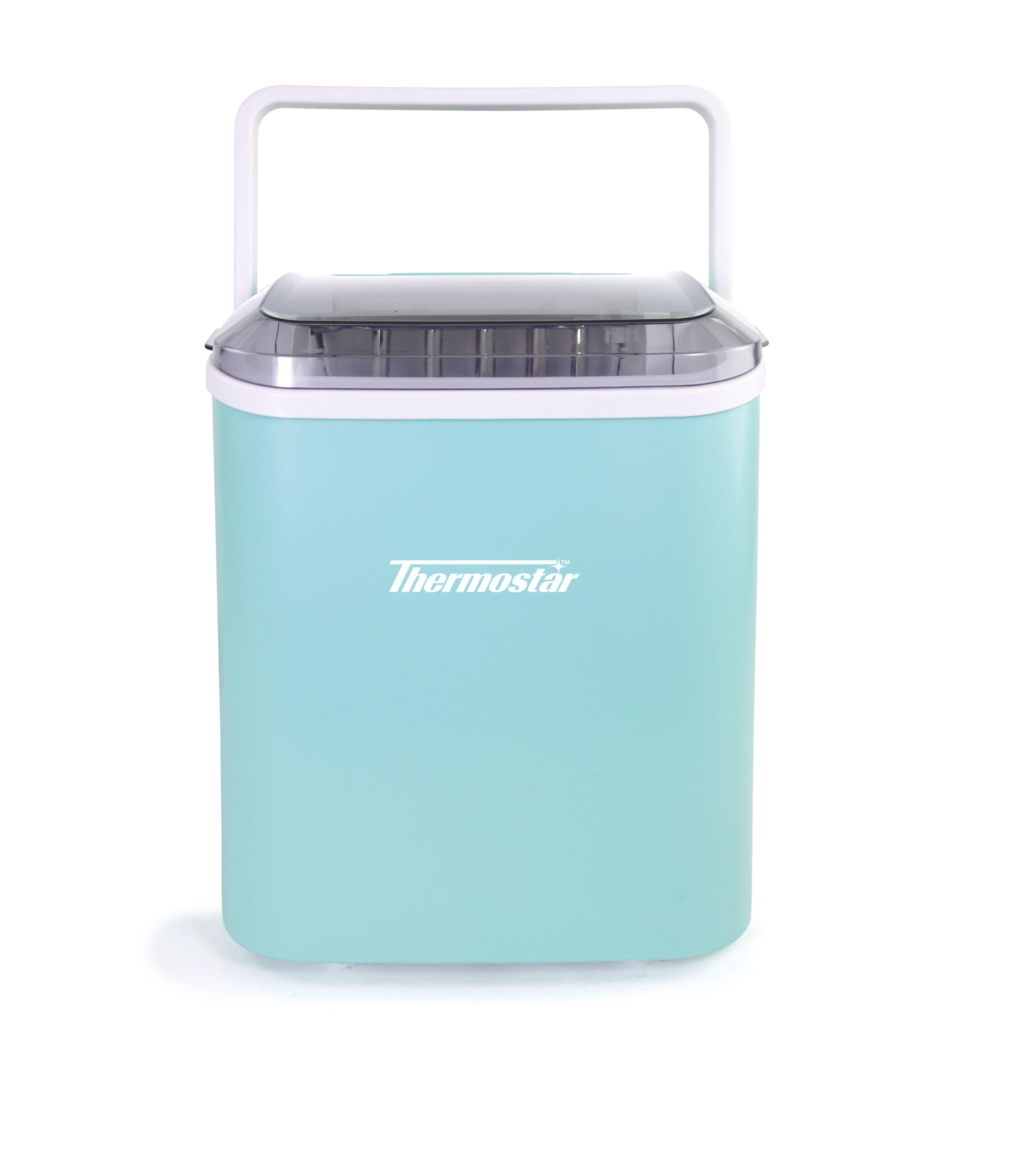Thermostar Countertop Ice Maker, Automatic Self-Cleaning Ice Maker Machine with Handle, Aqua