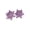 Purple, variant on Eosunjian 1 Pair Women Stud Earrings Snowflake Shape Square Rhinestone Solid Color OL Commute Earrings Dating Prom Party Ear Stud Ear Jewelry Black