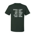 thumbnail image 2 of Wild Bobby, Sacrafice Love Serve Pray Believe Dance Inspirational/Christian Men Graphic Tee, Forest Green, Medium, 2 of 6