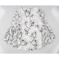 thumbnail image 2 of Elie Tahari Roselynn Blusa con volantes florales para mujer, gris, pequeña, 2 of 2