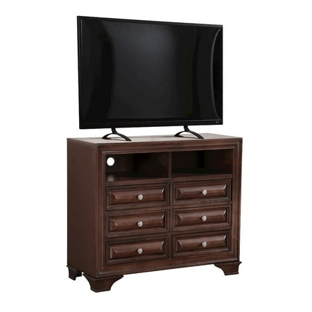 Glory Furniture Distributors Glory Furniture LaVita Media Chest in Cappuccino Color
