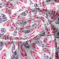 thumbnail image 7 of Ambesonne Watercolor Valance & Curtain, Floral Handmade Motifs, 55"x45", Hot Pink Fuchsia White, 7 of 7