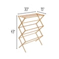 thumbnail image 3 of Honey-Can-Do Collapsible Clothes Drying Rack, Bamboo DRY-09508 Natural, 3 of 5