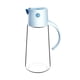 thumbnail image 1 of Botella de aceite de cocina a prueba de fugas de vidrio transparente para aceite, vinagre y especias. Azul, 1 of 6