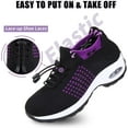 thumbnail image 4 of Sneakers Breathable Women Walking Shoes Slip on Trainers Women's Comfortable Casual Ladies Athletic Shoe Thick Bottom, 4 of 14
