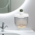 thumbnail image 4 of STRANDCHIC 1ensemble Support Mural pour Rouleau de Papier Toilette avec Rangement Design Moderne Accessoires de Salle de Bain Matériau PP, 4 of 8