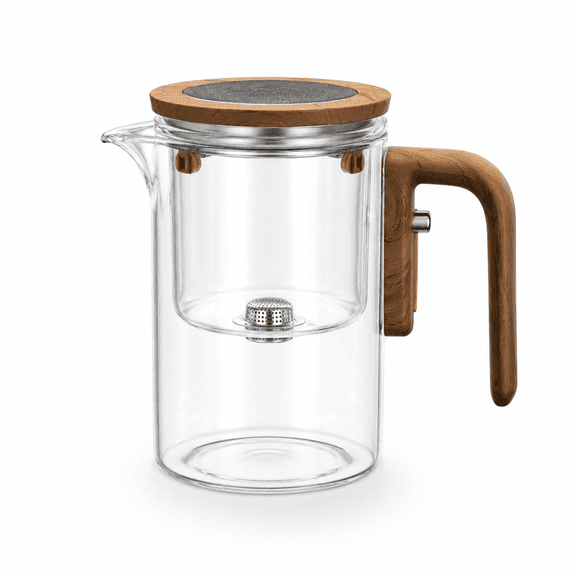Kabuer Glass Tea Pot with Infuser, 600ML, Magical Witchcraft Design