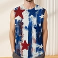 thumbnail image 4 of GIPQJK 4th Of July Mens Tank Tops Summer Usa Flag Sleeveless Shirts 2025 Patriotic Crew Neck Muscle Tank Tops with Independence Day,Royal Blue 2XL, 4 of 4