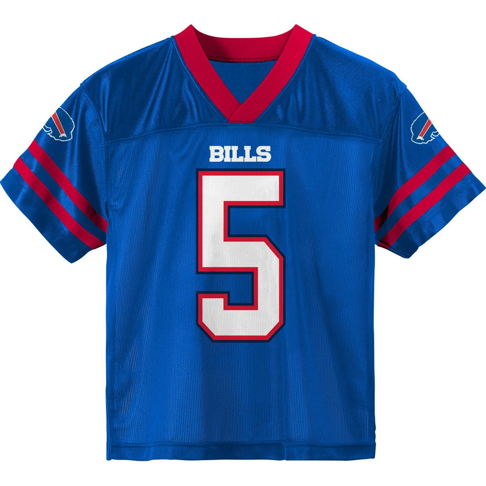 NFL, Player T Taylor, Buffalo Bills, YOUTH Player Jersey, Size 4(XS) 18(XXL), Team Color with