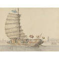 thumbnail image 2 of William Alexander 14x11 Black Ornate Wood Framed Double Matted Museum Art Print Titled: A Junk, 2 of 5