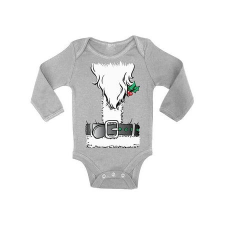 

Awkward Styles Santa Suit Santa Graphic Baby Long Sleeve Bodysuits Tops Santa Tuxedo