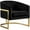 Black, variant on Pemberly Row Modern Burgundy Velvet Accent Chair with Gold Base