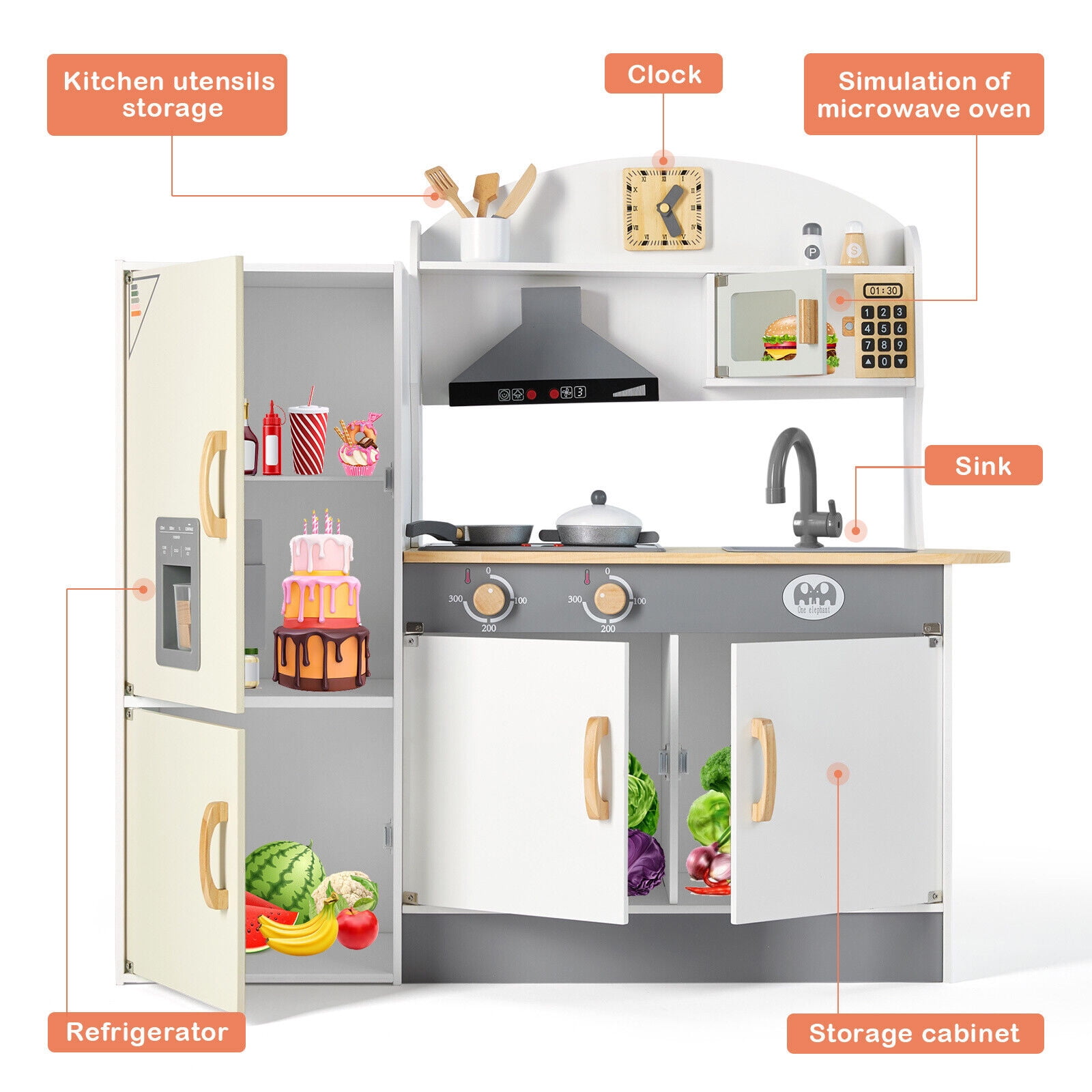 JoyAbit Kids Kitchen Set , Home Mini Appliances, Kitchen Toy Set