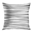 thumbnail image 1 of BOSDECO Abstract Speed Line Pattern Black on Comic Geometric White Anime Bright Pillow Case Pillow Cover 16x16 inch, 1 of 1