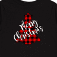 thumbnail image 4 of Inktastic Red Buffalo Plaid Christmas Tree Boys or Girls Long Sleeve Toddler T-Shirt, 4 of 5