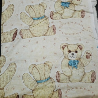 vintage bear plush fabric A71 - Teddy Supplies