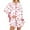 White, variant on Uaswgudfs Women's Printed Long Sleeve Striped Bowknot Pajama Set, Comfortable Sleepwear Button Front & Elastic Waist Shorts
