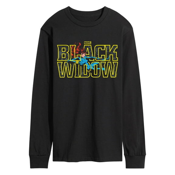 Marvel - Black Widow Type - Men's Long Sleeve Graphic T-Shirt