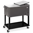 thumbnail image 1 of Best Choice Products Chariot Réfrigérant Roulant en Acier pour l'Extérieur de 80 Pintes pour Cuisiner, 1 of 7