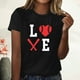thumbnail image 2 of Blusa informal de manga corta con cuello redondo y estampado suelto de verano para mujer con estilo OAVQHLG3B Store  lin121212, 2 of 4