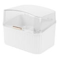 thumbnail image 5 of Zonh Plastic Makeup Storage Box with Lid - White, 5 of 6
