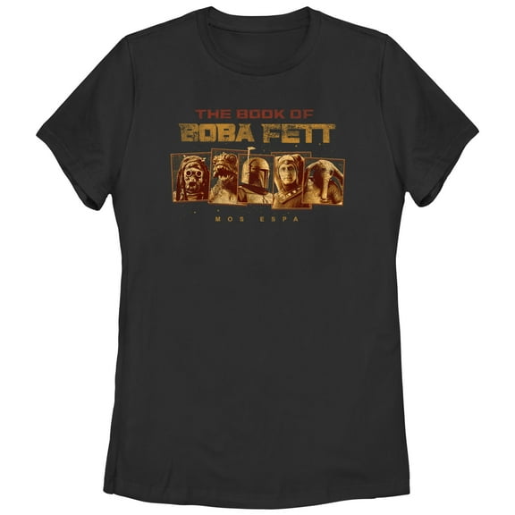 Women's Star Wars: The Book of Boba Fett Mos Espa Dangerous Locals Graphic Tee Black Medium