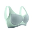 thumbnail image 3 of Dwellite Seamless Bra for Women Breathable Liftup Bra Lightly Sports Bra Underwear Green 36, 3 of 5