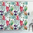 thumbnail image 1 of Ambesonne Floral Shower Curtain, Watercolor Art Tropical, 69"Wx84"L, Multicolor, 1 of 3