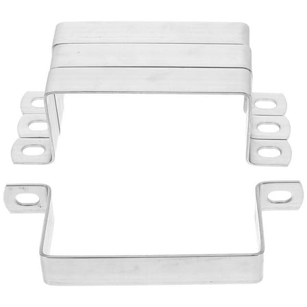 OFFIGAM 4Pcs U Bracket Holder for Staircase Railings 3.94x1.97in