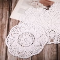 thumbnail image 4 of Transemion 8Pcs Plate Pads Round DIY Hand Crochet Coasters Insulation Vintage Table Placemats Wedding Kitchen Restaurant Hotel 1Set, 4 of 6