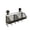 Black, variant on Hanging Wire Fruit Basket with Suction Cup, Hanging Fruit Baskets for Kitchen Counter, Wall Basket for Kitchen Bathroom Pantry, Space Saving Hanging Kitchen Baskets for Wall Mount Storage, 3 Grid