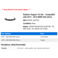 thumbnail image 2 of Radiator Support Tie Bar - Compatible with 2014 - 2016 BMW 428i xDrive 2015, 2 of 2