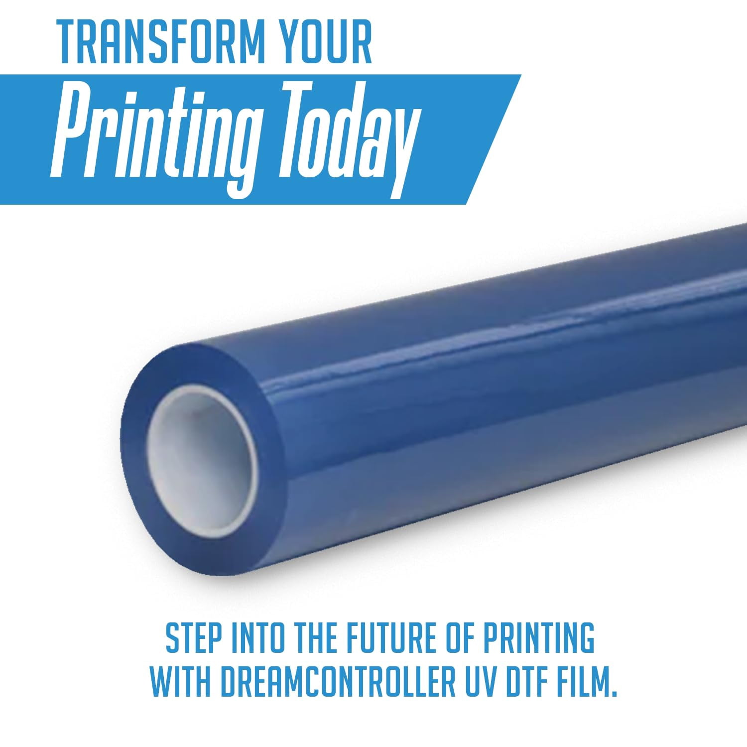 DreamController DTF Transfer Film Roll 12" x 328' - Premium Matte Direct to Film Transfer Film, 75µm Thickness, Ideal for T-Shirts & Fabrics, Smart Peel Technology, Durable & HQ