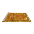 thumbnail image 2 of Ahgly Company Machine Washable Indoor Round Persian Yellow Traditional Area Rugs, 3' Round, 2 of 4