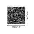 thumbnail image 3 of INSPIRE CHIC Women's Cotton Pattern Vintage Scarf, 26.7''X26.7''  Square Elegant Neckerchief Scarves for Spring, Travel, Party One Size Black, 3 of 6